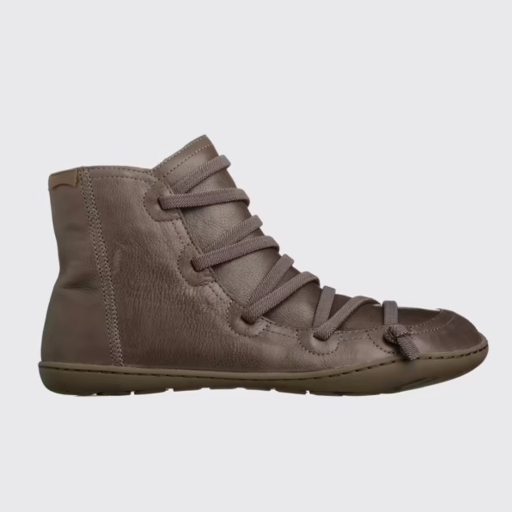 Camper Peu Cami Recycled Components Chrome Free Leather Brown Leather Sneakers